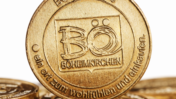 B&Ouml;RO M&uuml;nze Nahaufnahme