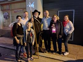 2023.09.05. | Nachtwächterwanderung in Böheimkirchen-Daniela Wippel, Franz Haunold, Valentina Wippel-Stadlmaier, Manfred Hartl, Ferdinand Schmatz, Gertrude Hartl und Petra Graf (v.l.n.r.):