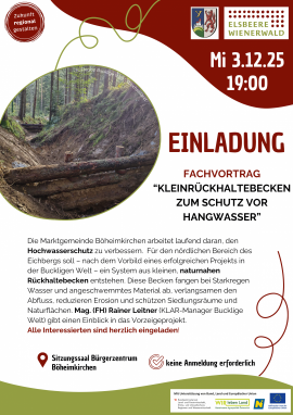 2025.06.11 | Fachvortrag “Kleinrückhaltebecken zum Schutz vor Hangwasser