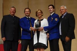 2019.06.24 | Auszeichnung Blasmusik Böheimkirchen-Landesobmann des NÖ Blasmusikverband Dir. Peter Höckner, Kapellmeister Matthias Schwetz, Landeshauptfrau Mag.a. Johanna Mikl-Leitner, Obmann Stefan Pfeiffer, Bgm. Johann Hell